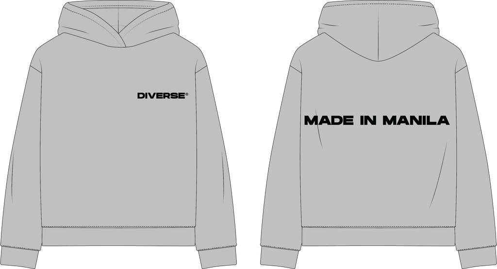 "Made in Manila" Hoodie (Light Gray)