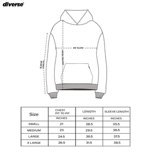 Diverse Trademark Logo Hoodie (Heather gray)